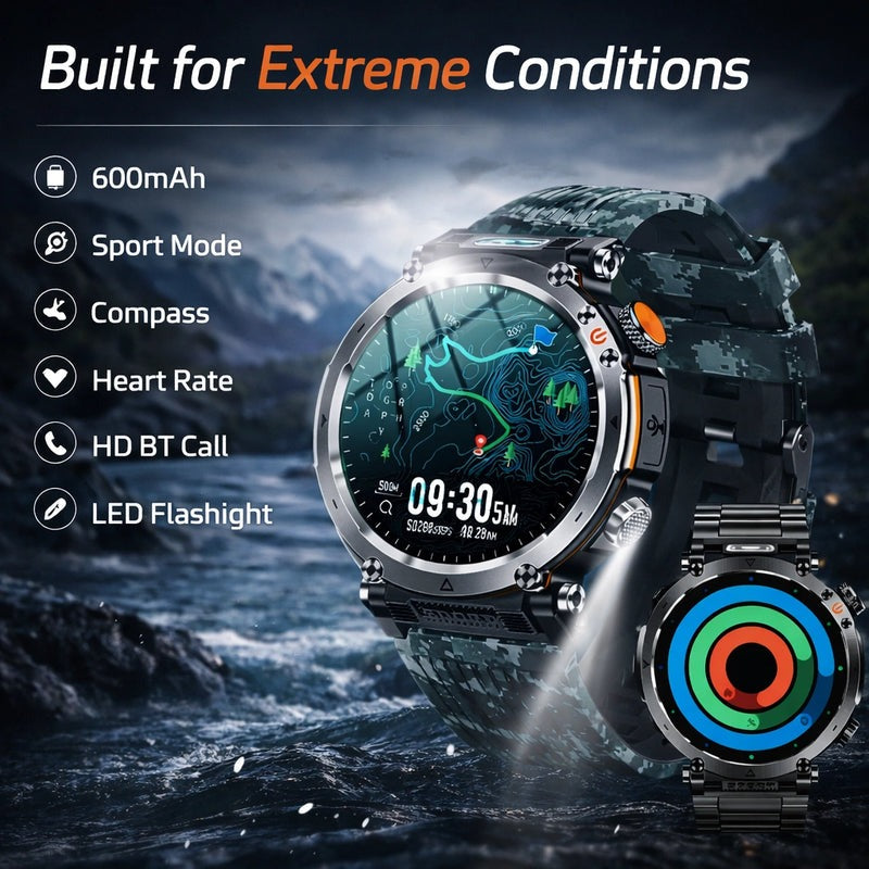 Novex™ Titan X3 Pro - Rugged GPS Smartwatch